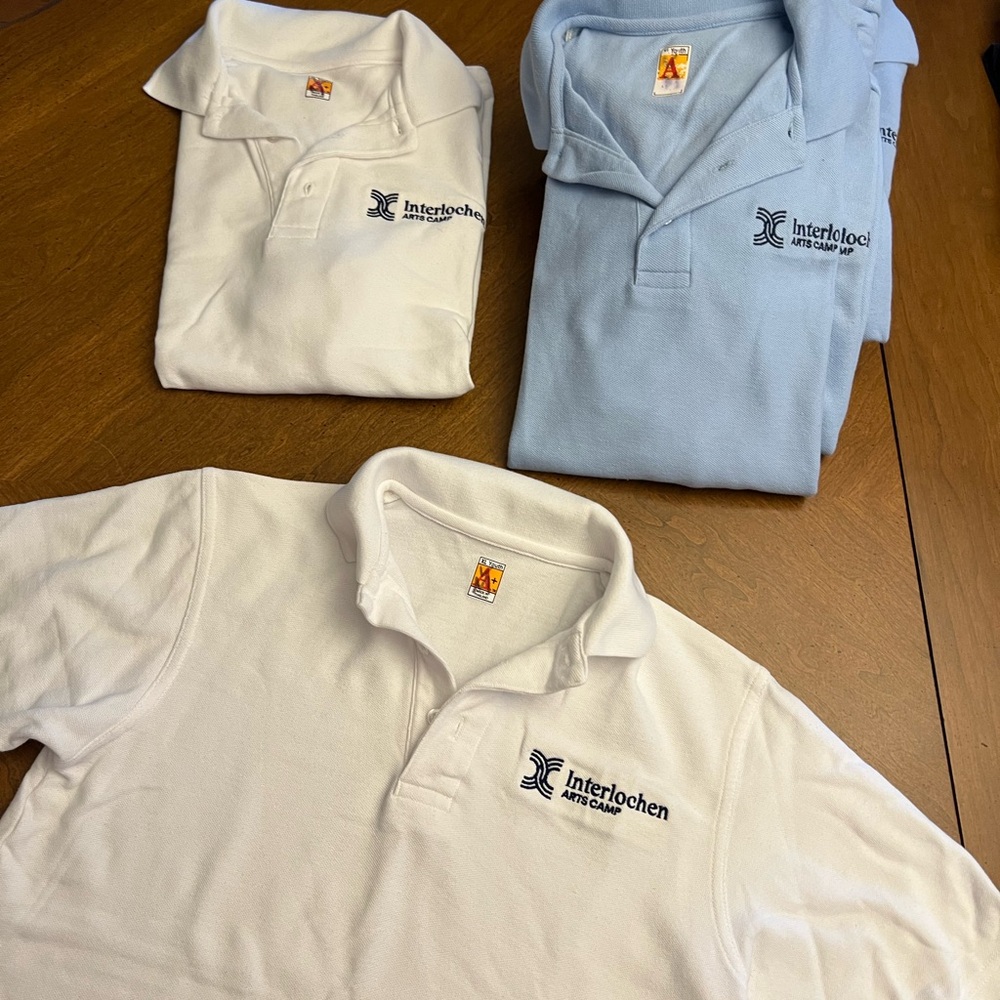 9 Interlochen summer camp uniform polo shirts